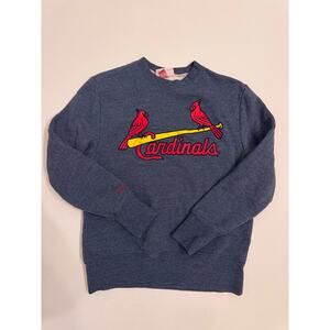 Mitchell & Ness Navy Blue St. Louis Cardinals Crewneck Sweatshirt